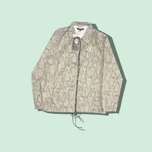 Snake Print Windbreaker Jacket